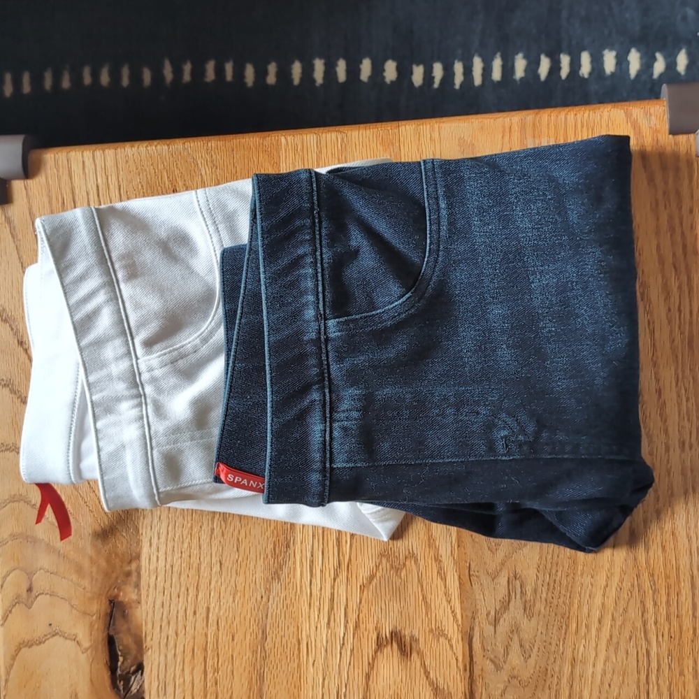 2 bundle Spanx Jeanish leggings size L